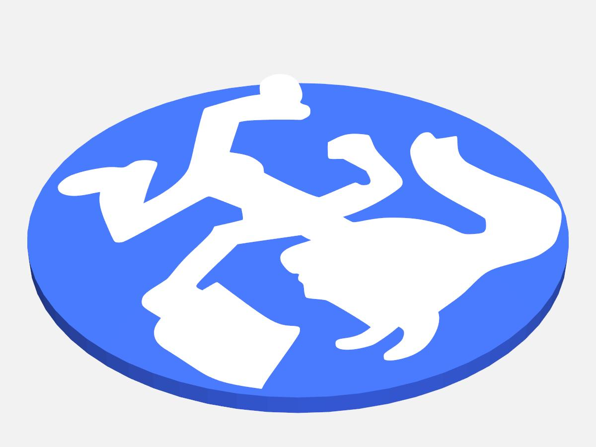Hatchet man Hatchet girl juggalo ICP coaster
