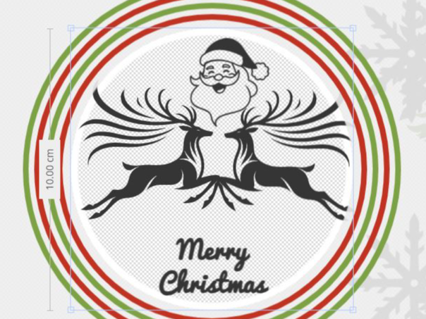 reindeer and santa chritmas fidget