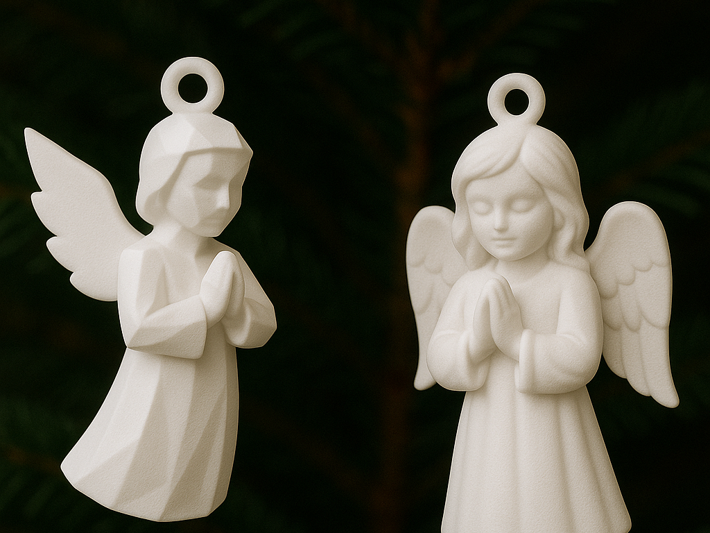 Set of 2 Angel Hanging Ornaments