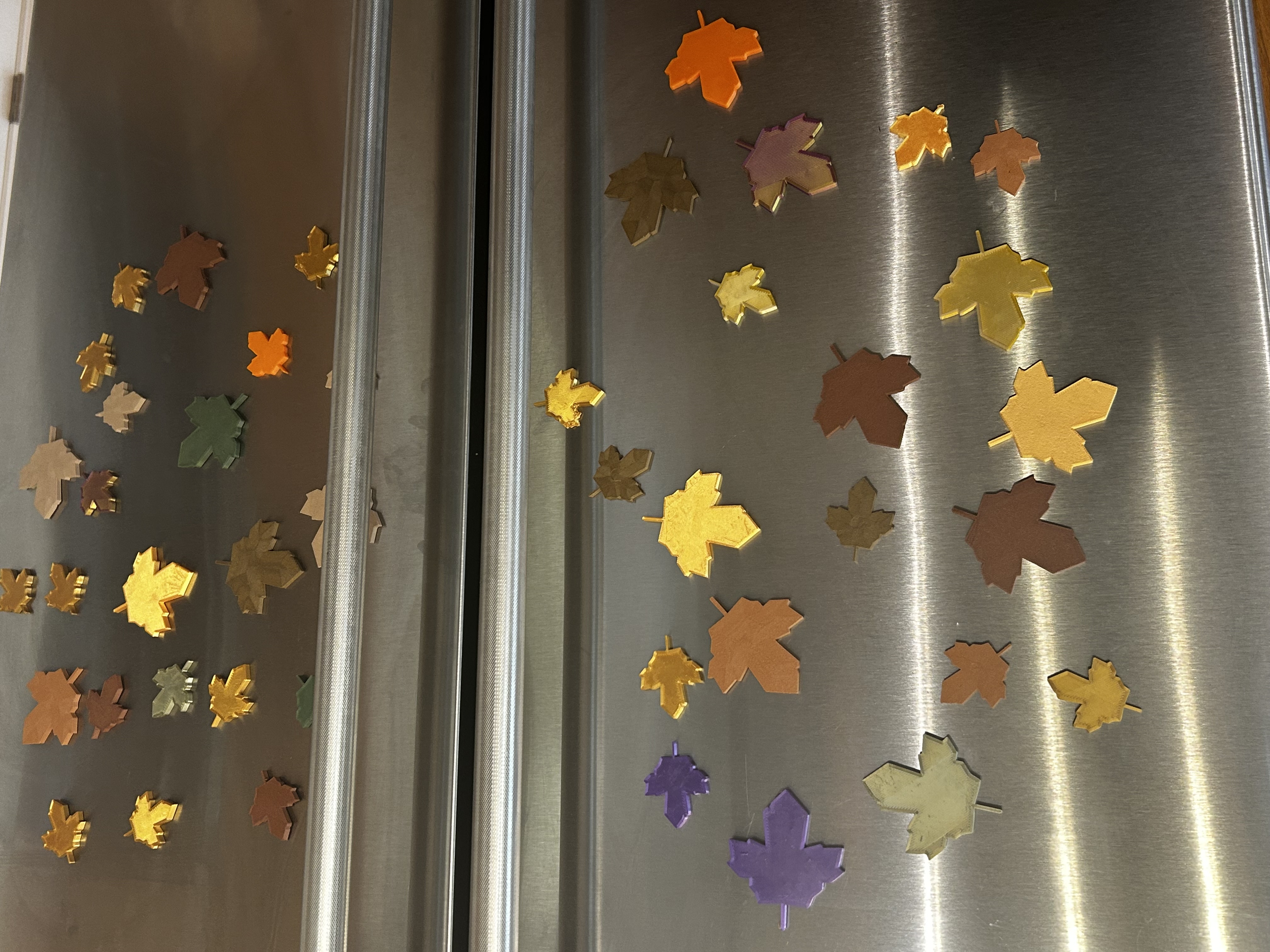 magnetic maple leaves