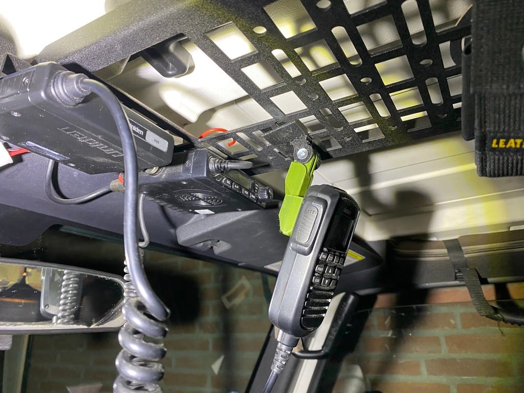 Microphone Mount for MOLLE Panel Overhead Console