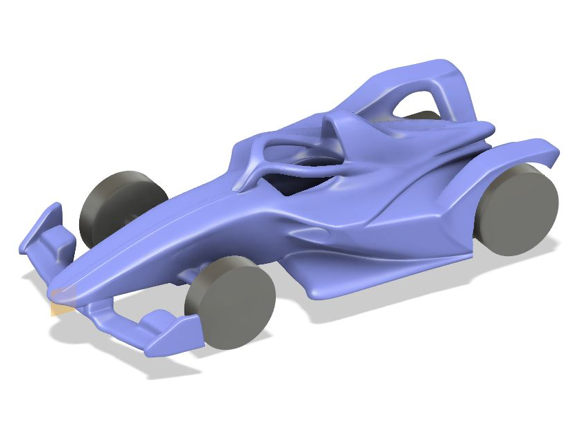 Formula 1 Inspired Pinewood Derby Car STL F1 Car
