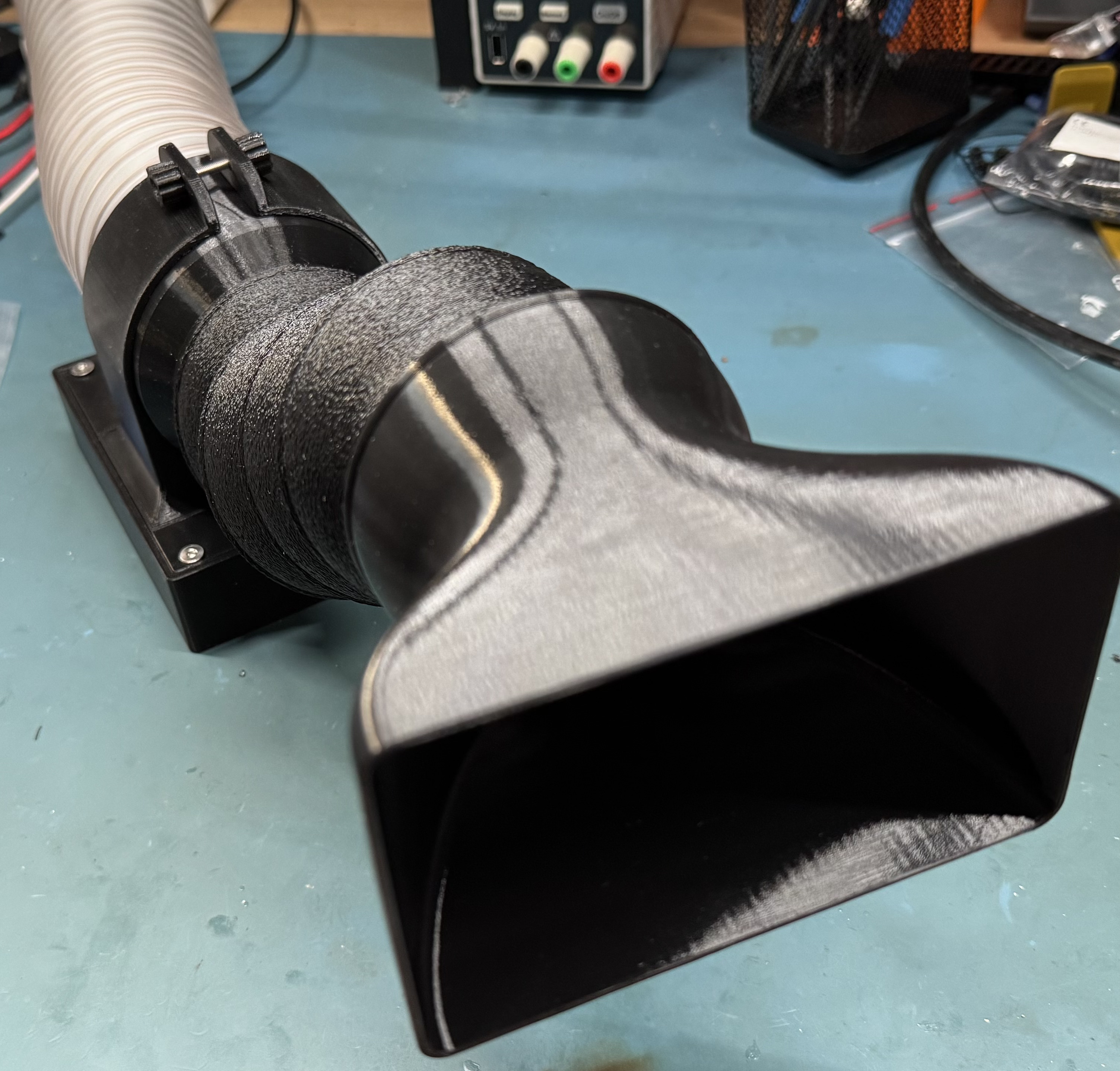 Soldering fume extractor, stand, arm, 75mm hose