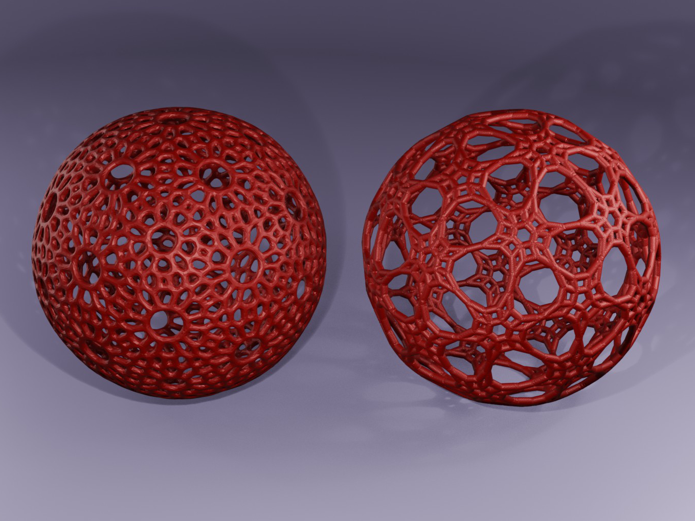 Christmas Balls Voronoi & Wireframe