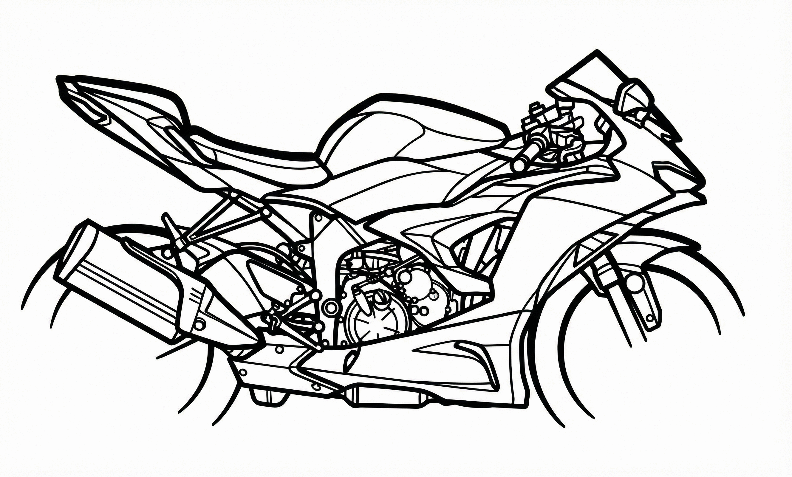 Kawasaki Ninja ZX-6R Wall Art