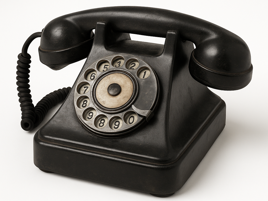 Altes Wählscheibentelefon