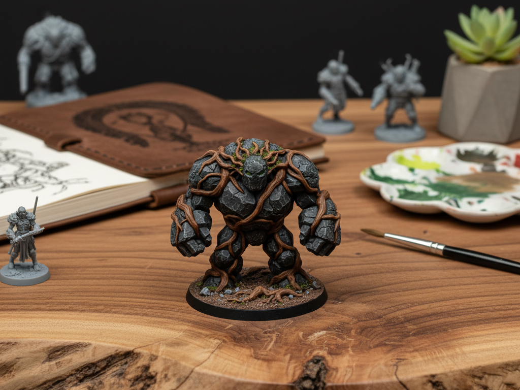 Ancient Stone Guardian – Fantasy Rock Golem