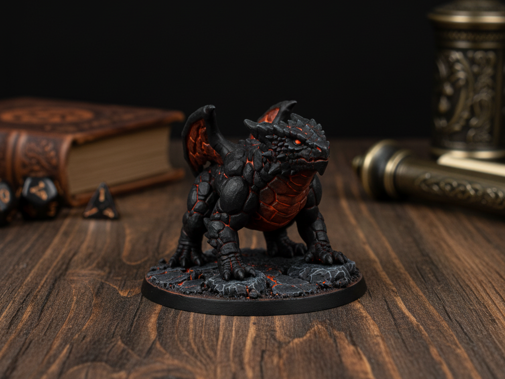 Ember Drake Hatchling – Fantasy Miniature