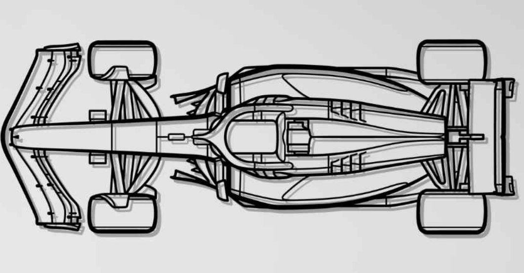 F1 Ferrari SF-24 Top Wall Art