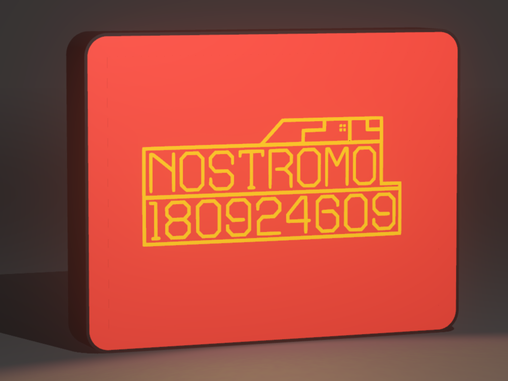 Alien Nostromo Display Interface - Lightbox