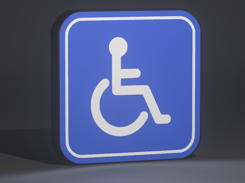 Lightbox - Handicap Sign Box