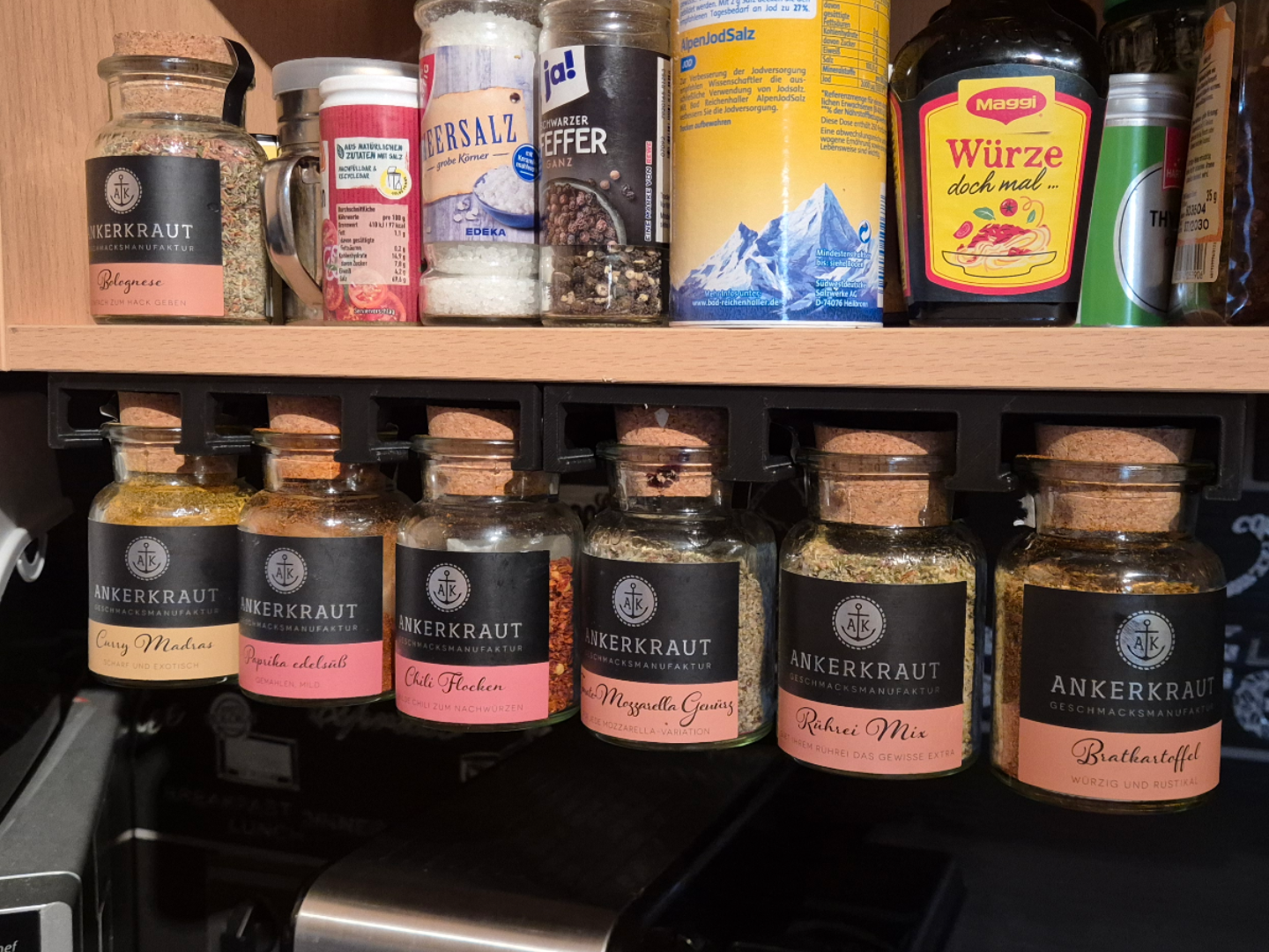 Ankerkraut Gewürzglas Unterschrank Halter