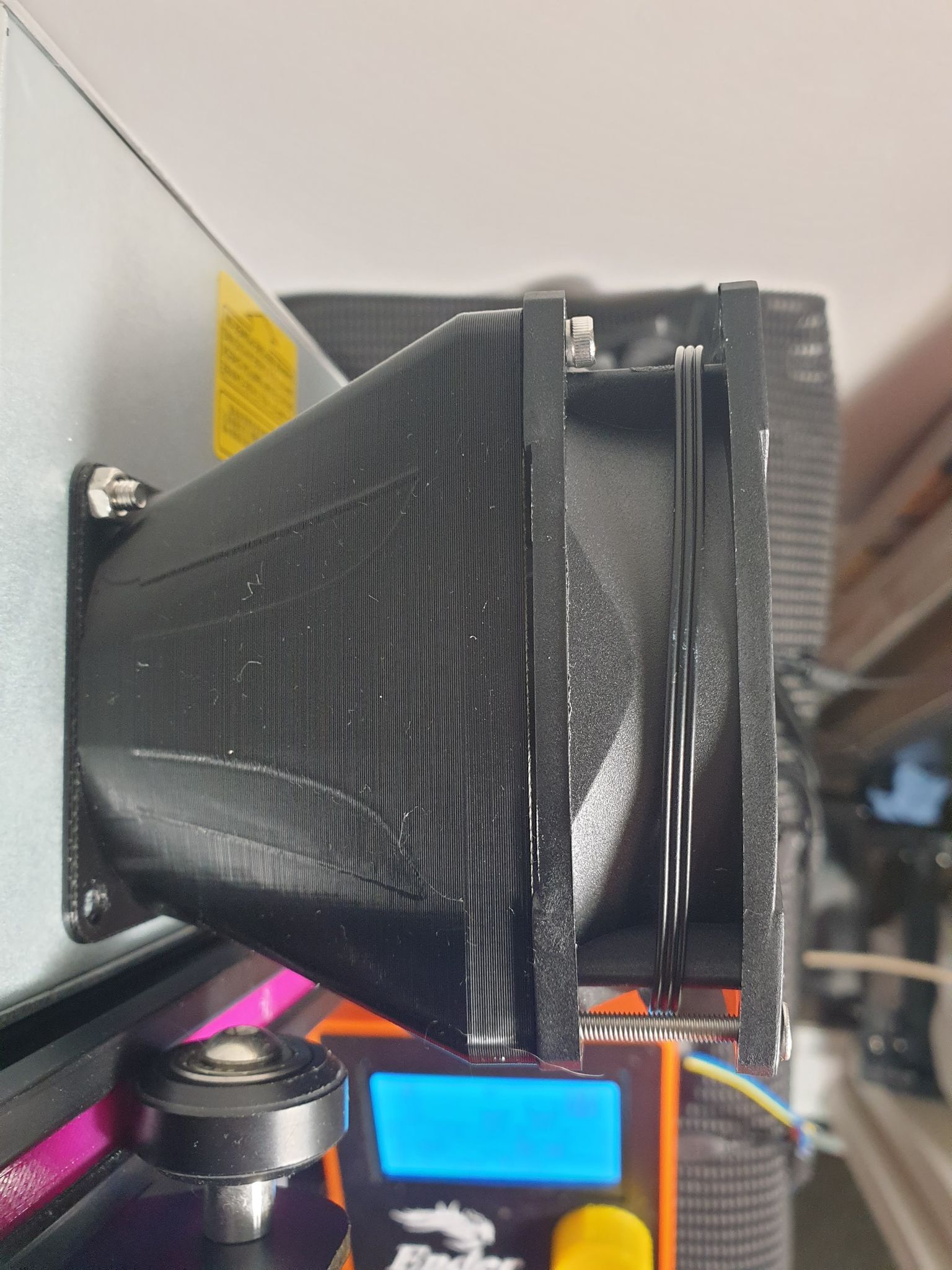 Ender 3 Power Supply Duct Adapter - 60mm to 80mm