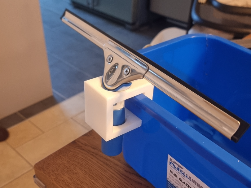 Window Squeegee Holder for window cleaning bucket