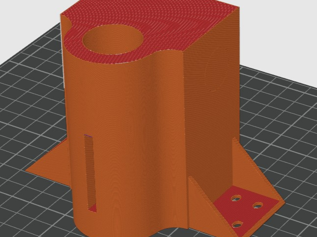 Torsohalterung für den animierten K2SO