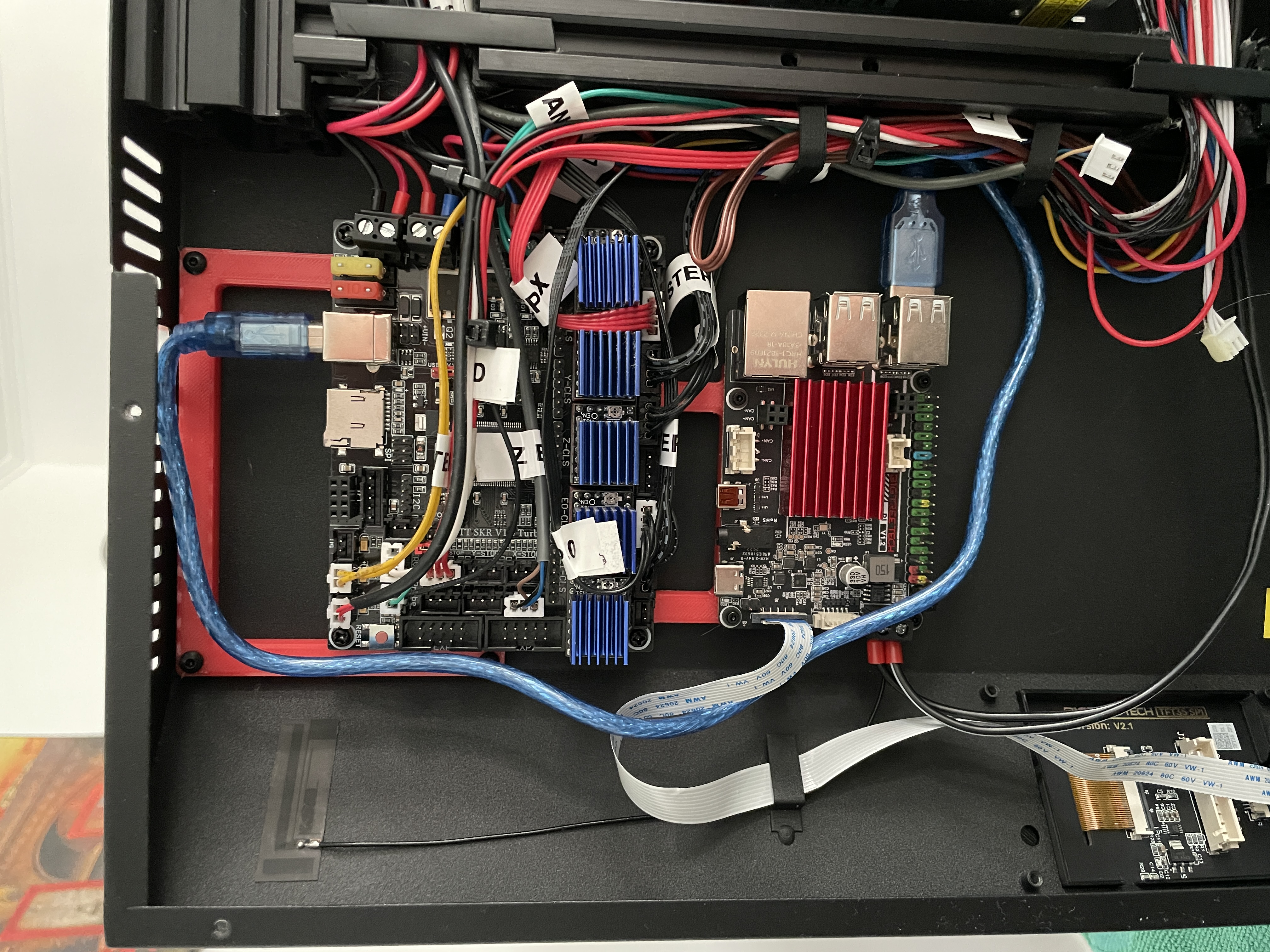 Custom Board mount  Artillery Genius + BTTPi v1.2