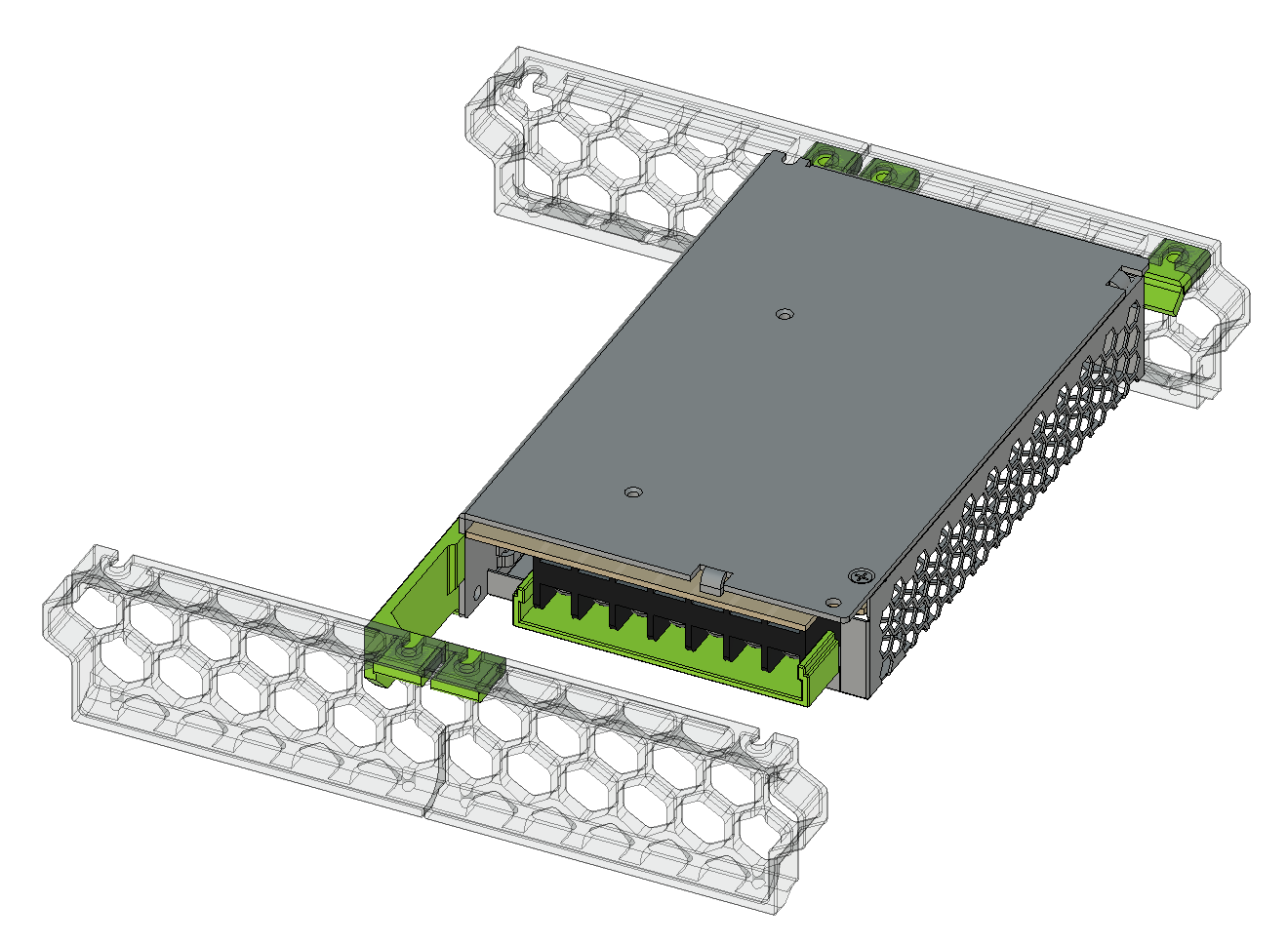 Voron 0.2 Glueless PSU Mount