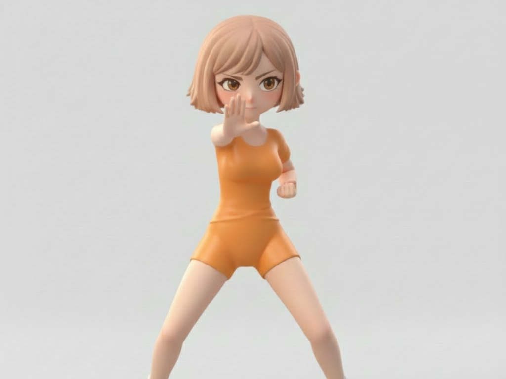Mezzo Forte - Mikura with martial art pose