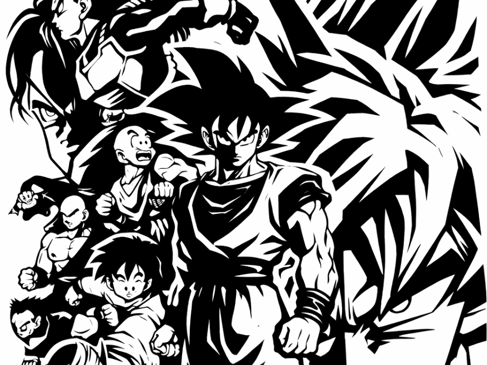 Dragon Ball Z Silhouette Plaques (No AMS Needed)