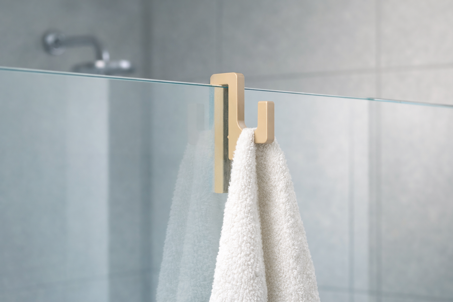 Towel Hook for Shower Glass