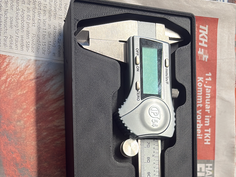 Gridfinity Messschieber - digital caliper Case 6x2
