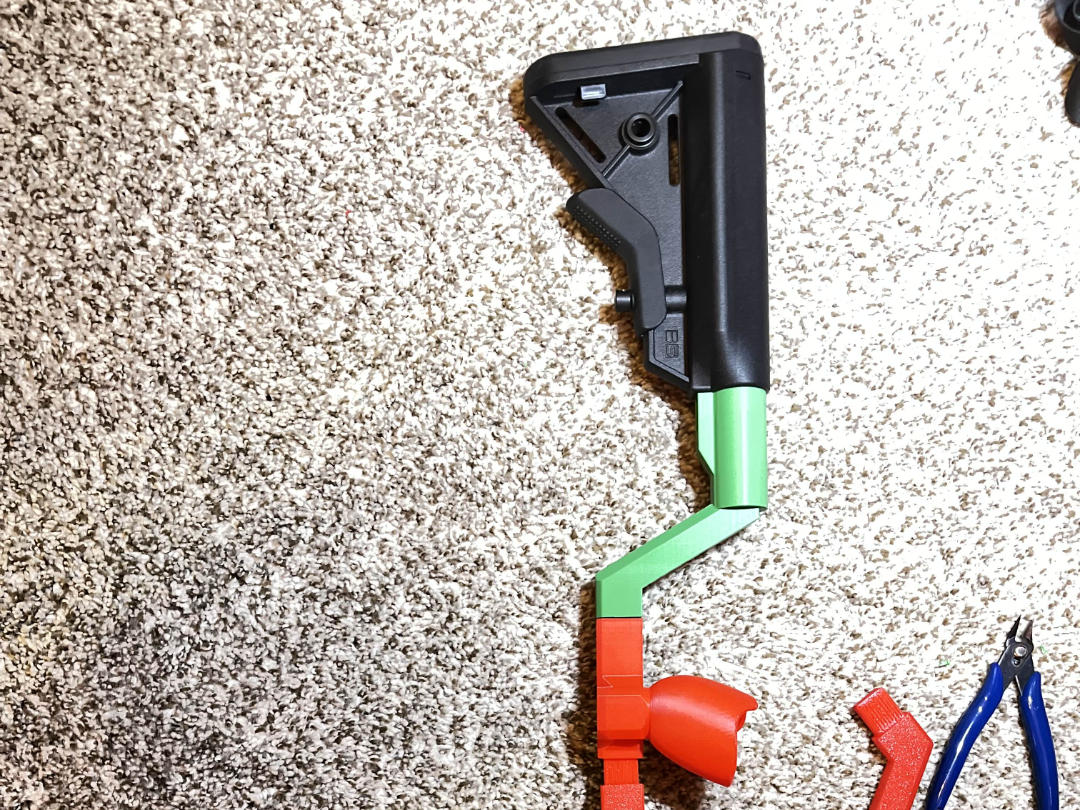 VR Gun Stock For Quest 2-3 Accepts AR 15 Stock
