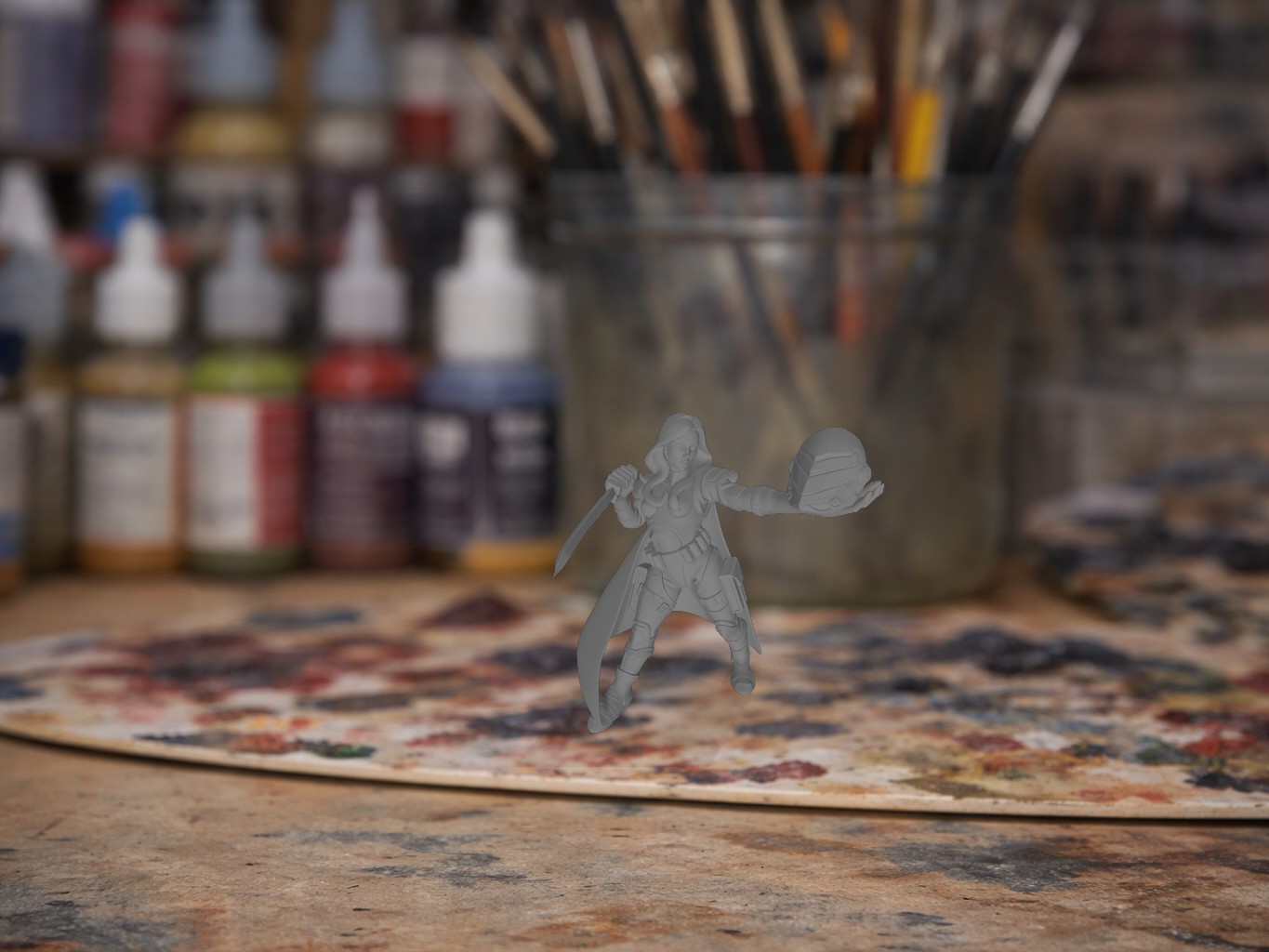 Fia Bonny the Void Siren Unmasked Heroscape Custom