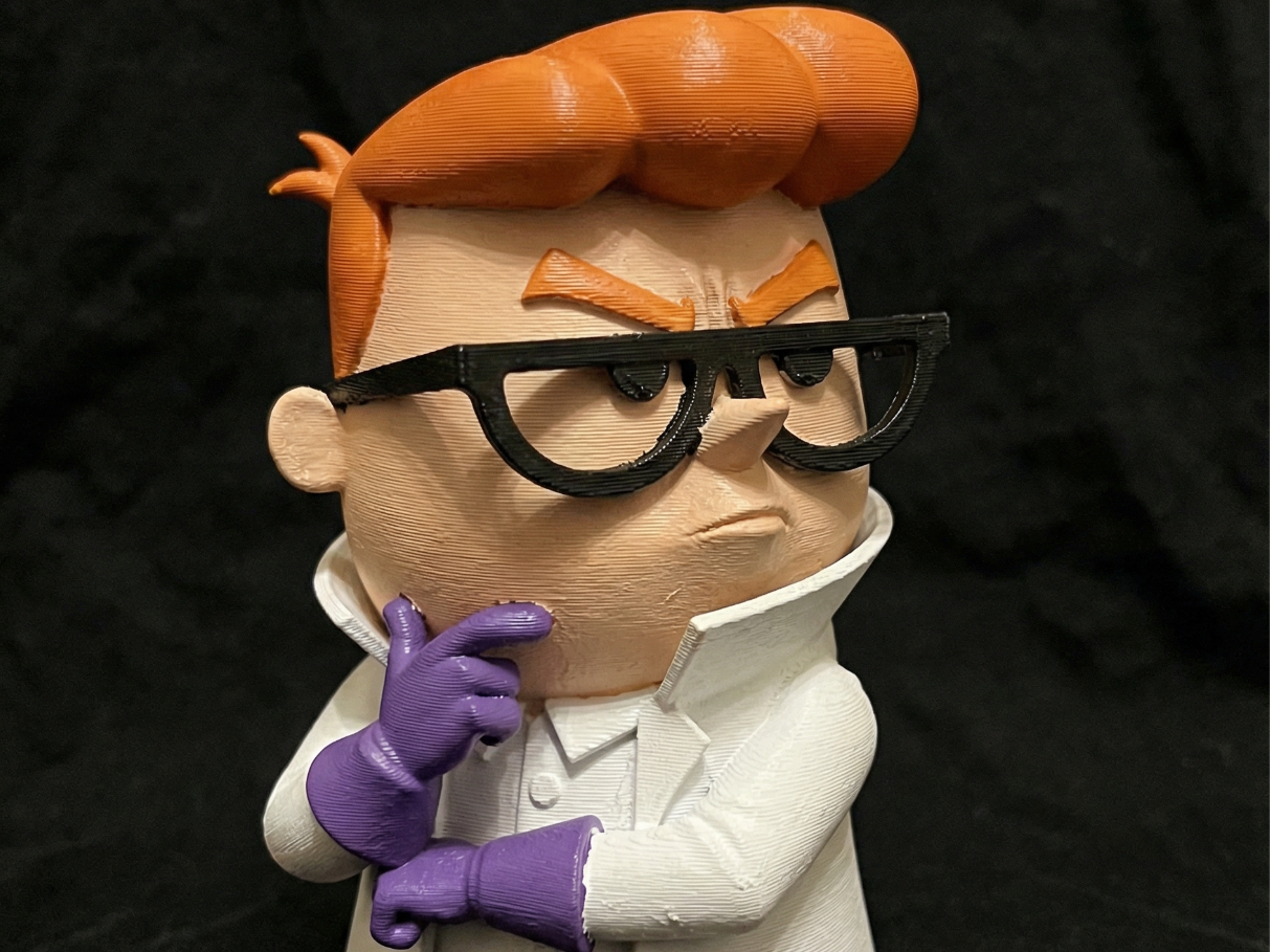 Boy Genius Scientist Dexter Fan Art - Miniature
