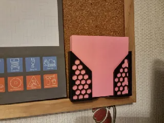 Soporte de posts-its para tablero de corcho
