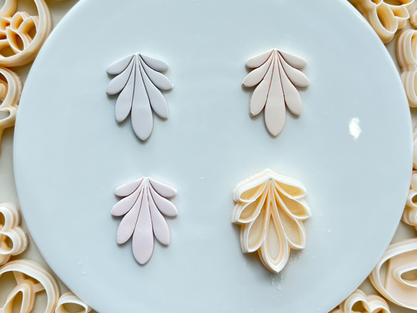 Geometric Fringe polymer Clay Cutter Jewelrymaking