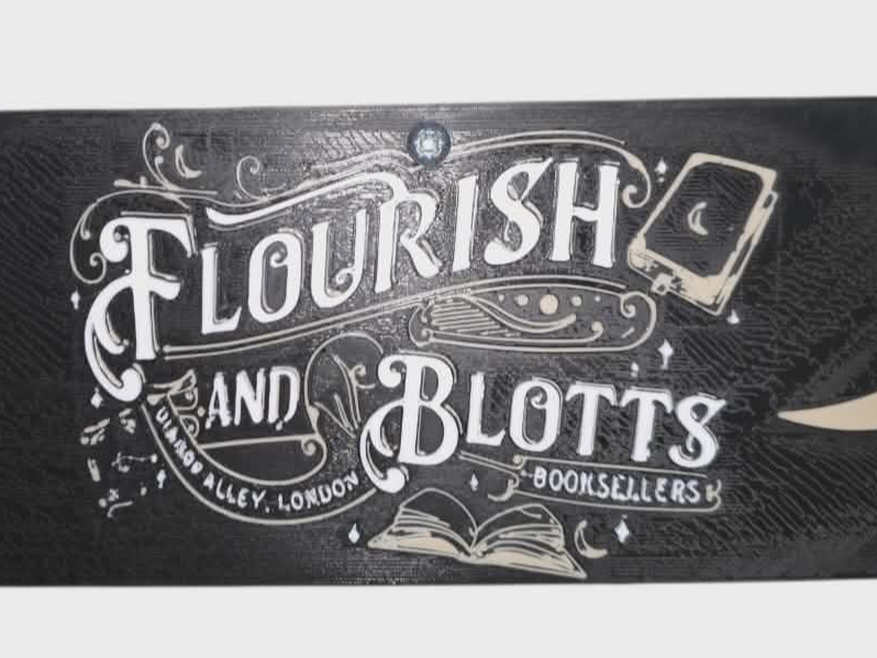 Flourish and Blotts Sign Harry Potter bookshop