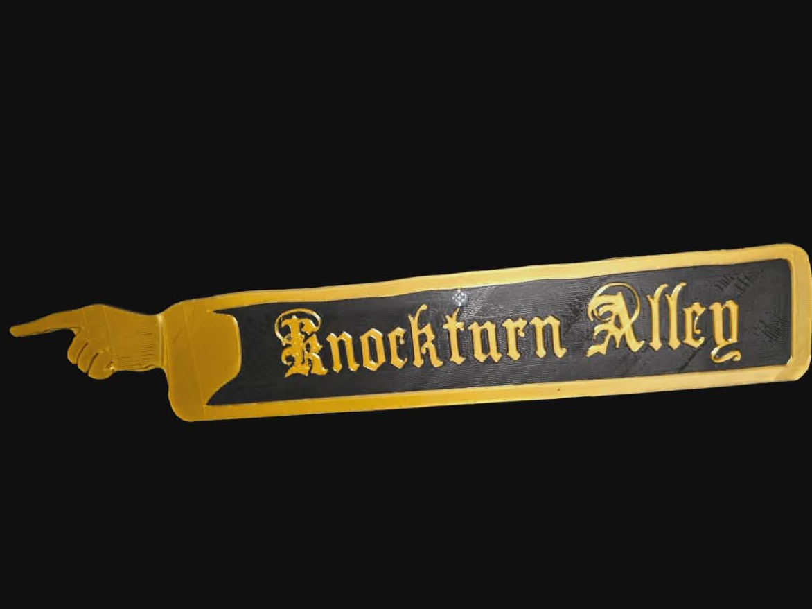 Knockturn Alley road sign Harry Potter
