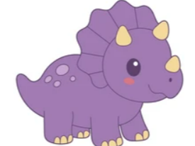 multi colored dino