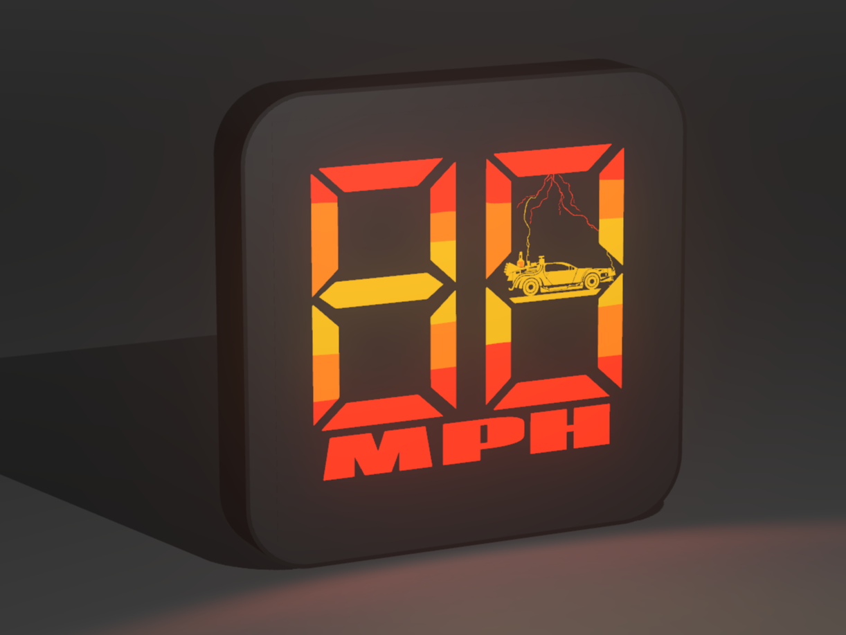 Lightbox - 88 MPH Delorean