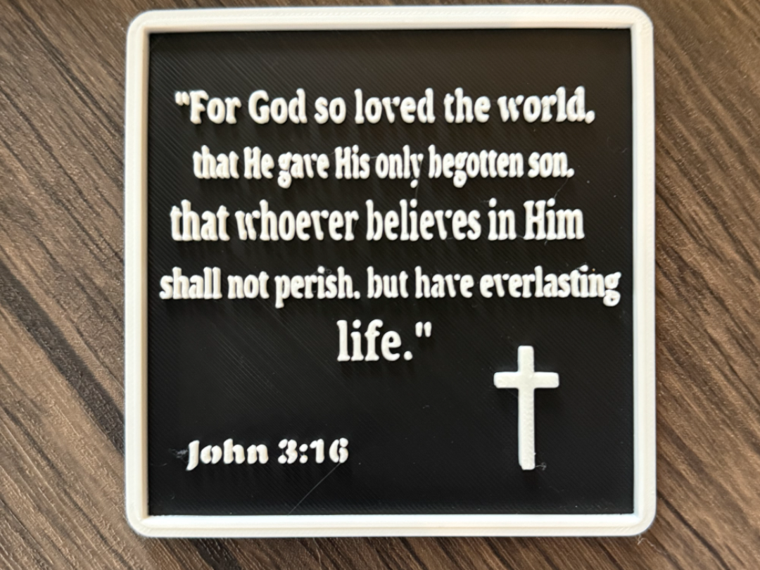 John 3:16 Bible Verse Sign
