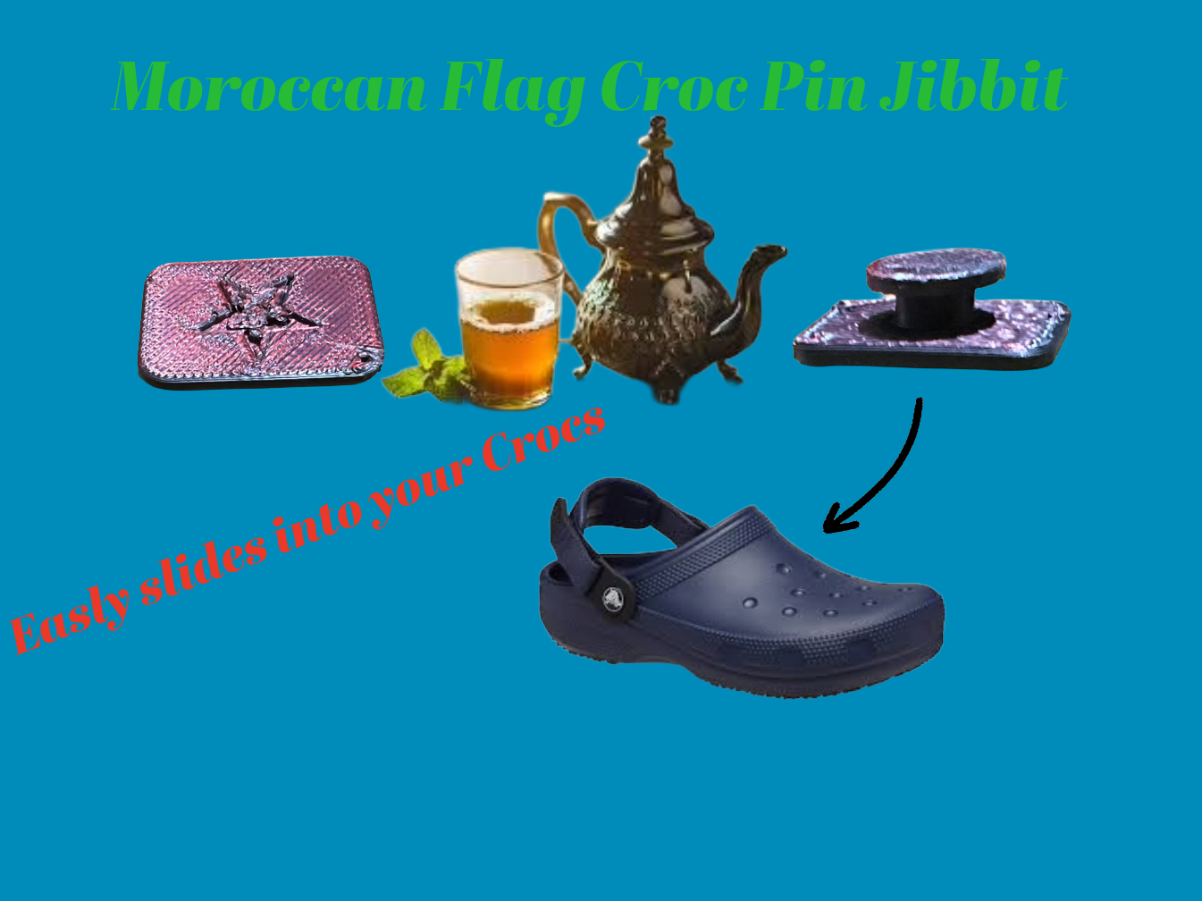 Morocco Croc Pin Jibbit