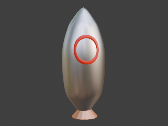 Stylized Rocket – Simple 3D Print