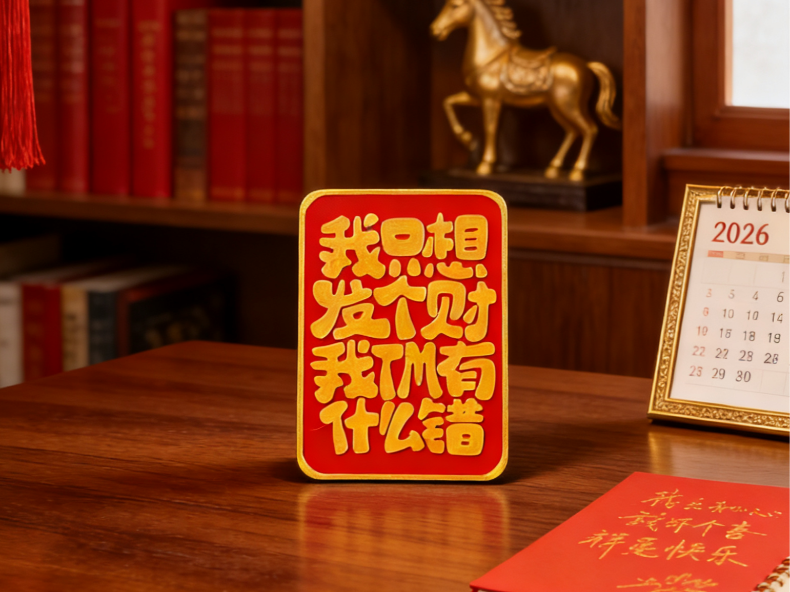 我TM只想发个财有什么错 创意桌面发财摆件 搞笑搞怪发财桌面摆件