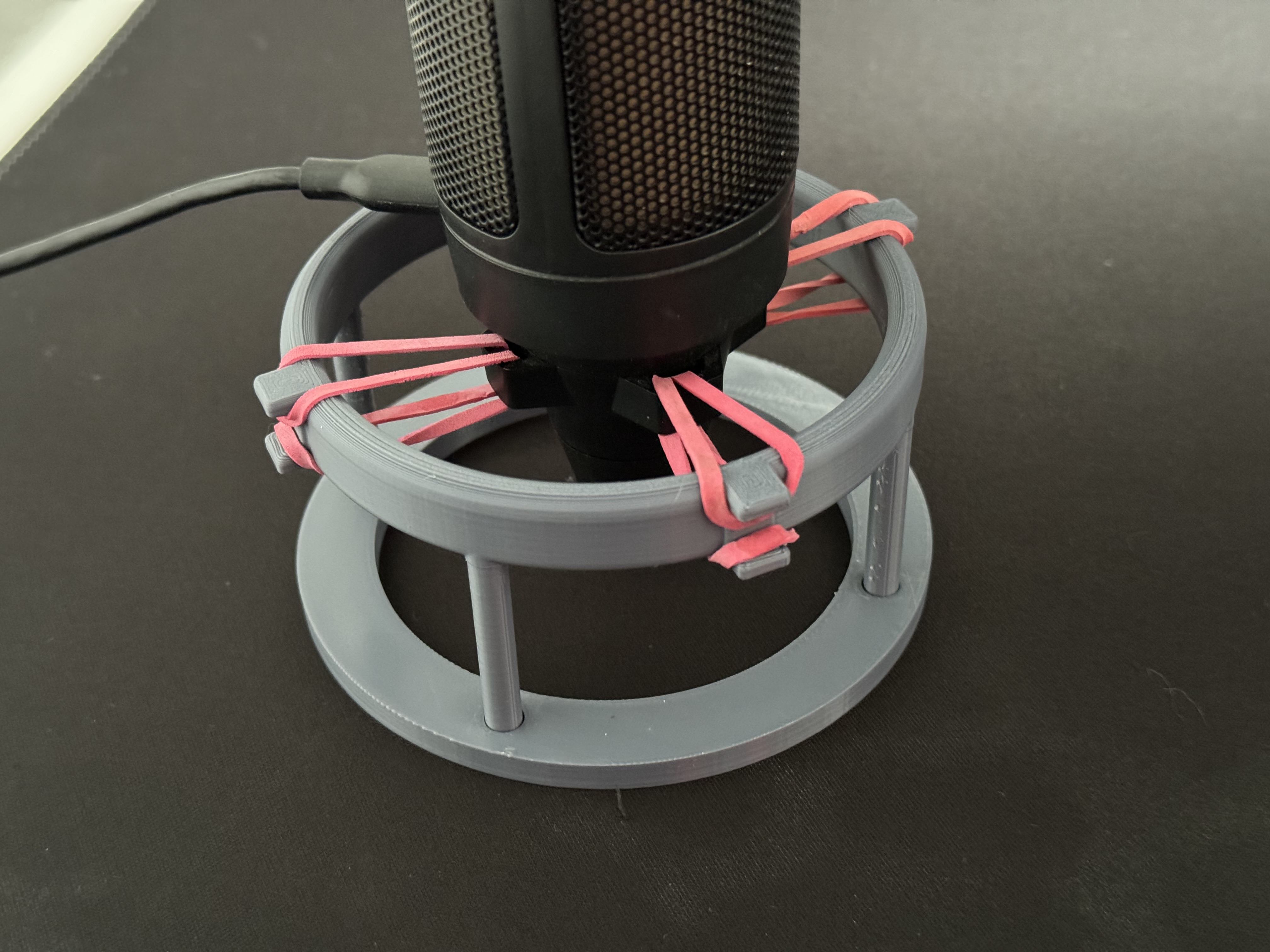 simple microphone shock mount / stand