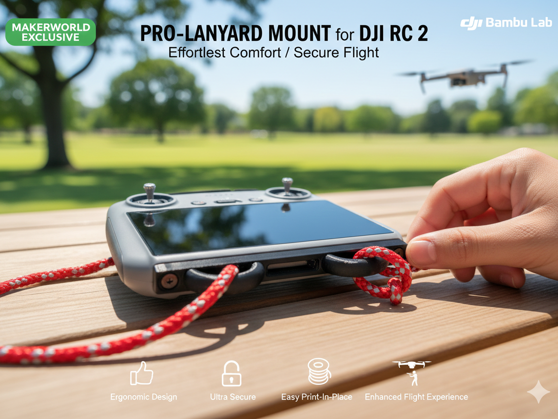 Ultimate DJI RC 2 Modular Mount [Screw-In]