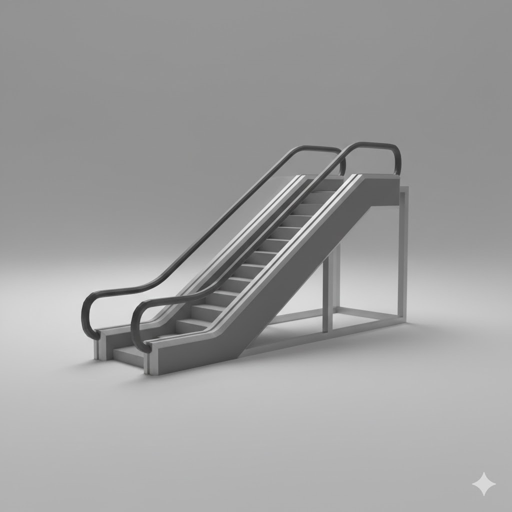 Low Poly Escalator