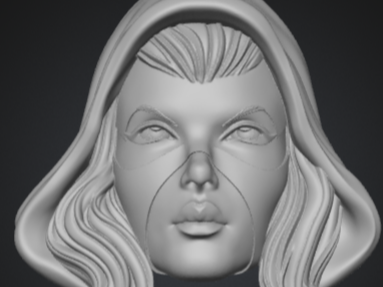 Psylocke Style Marvel Legends Head