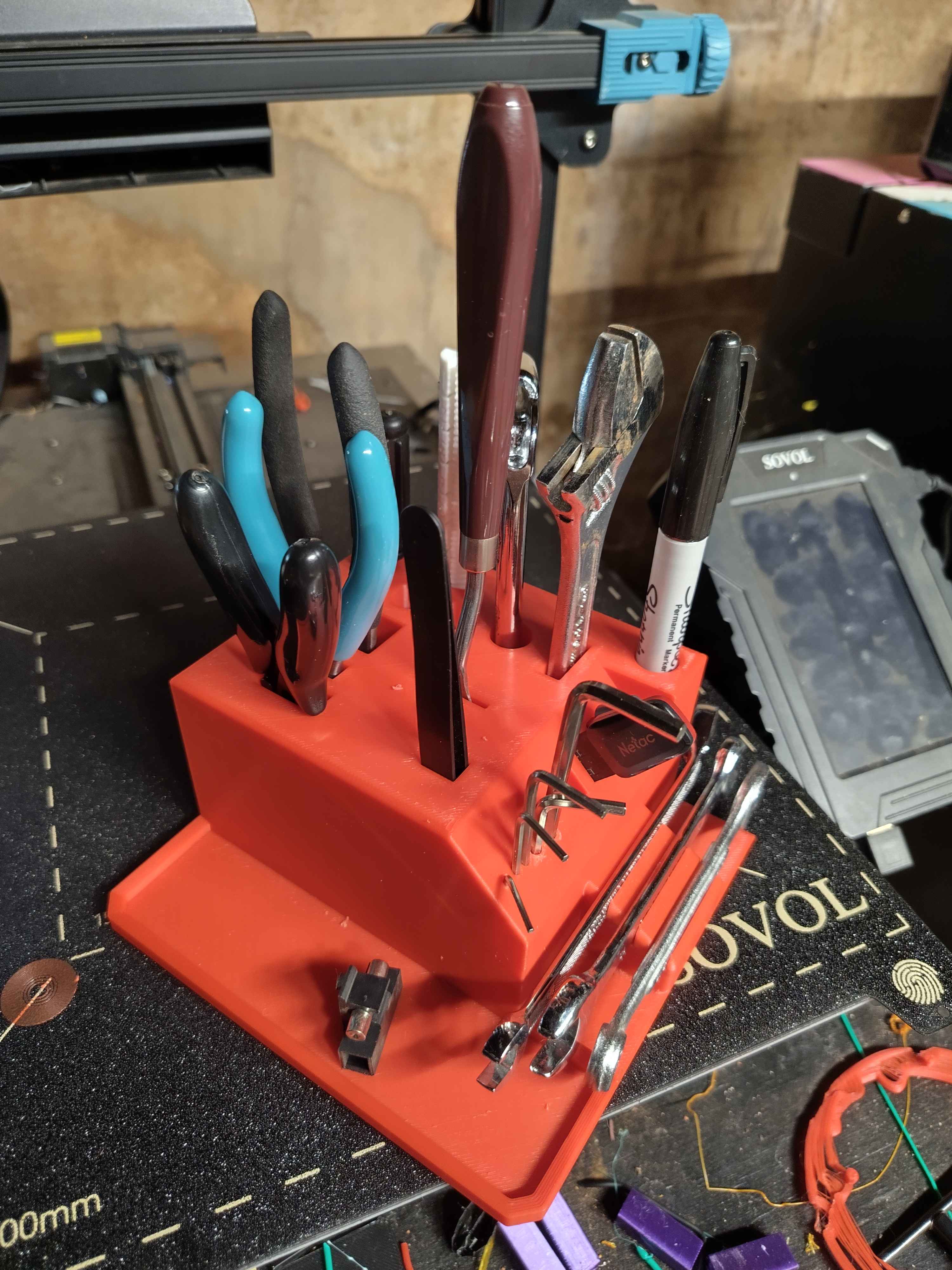 Tool organizer for Sovol SV07 tools