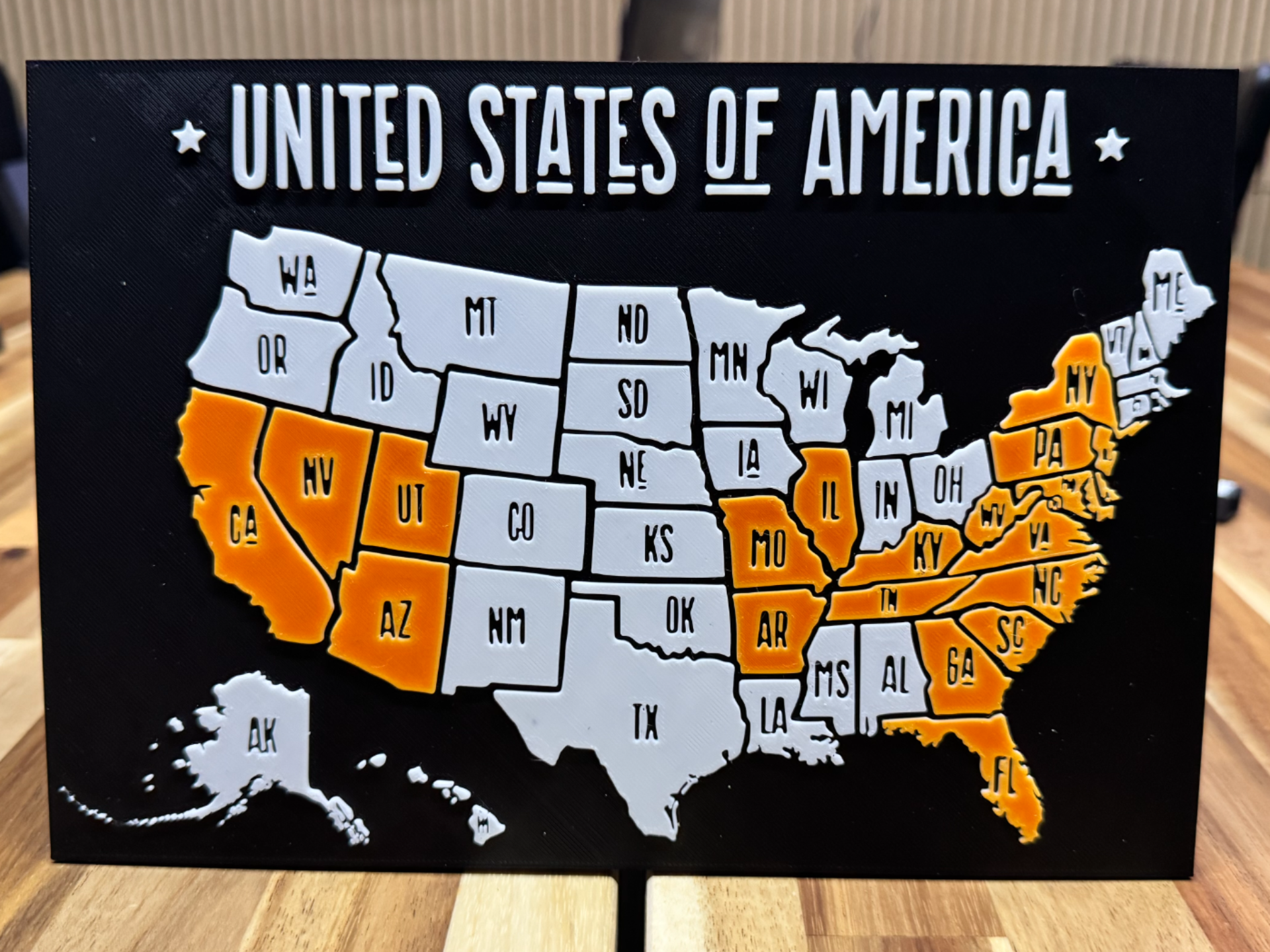 What states have you been to? USA Map