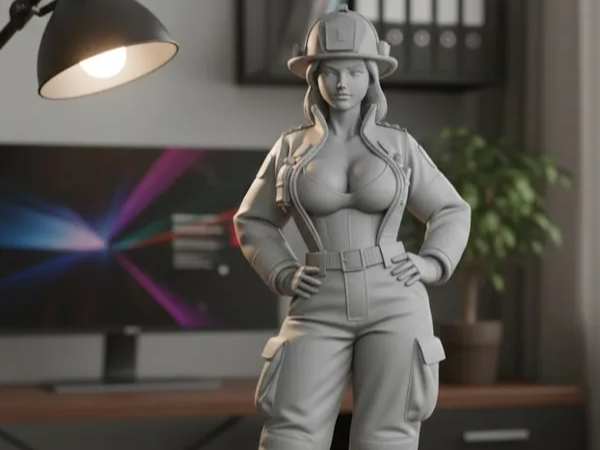 sexy woman in firefighter uniform 5