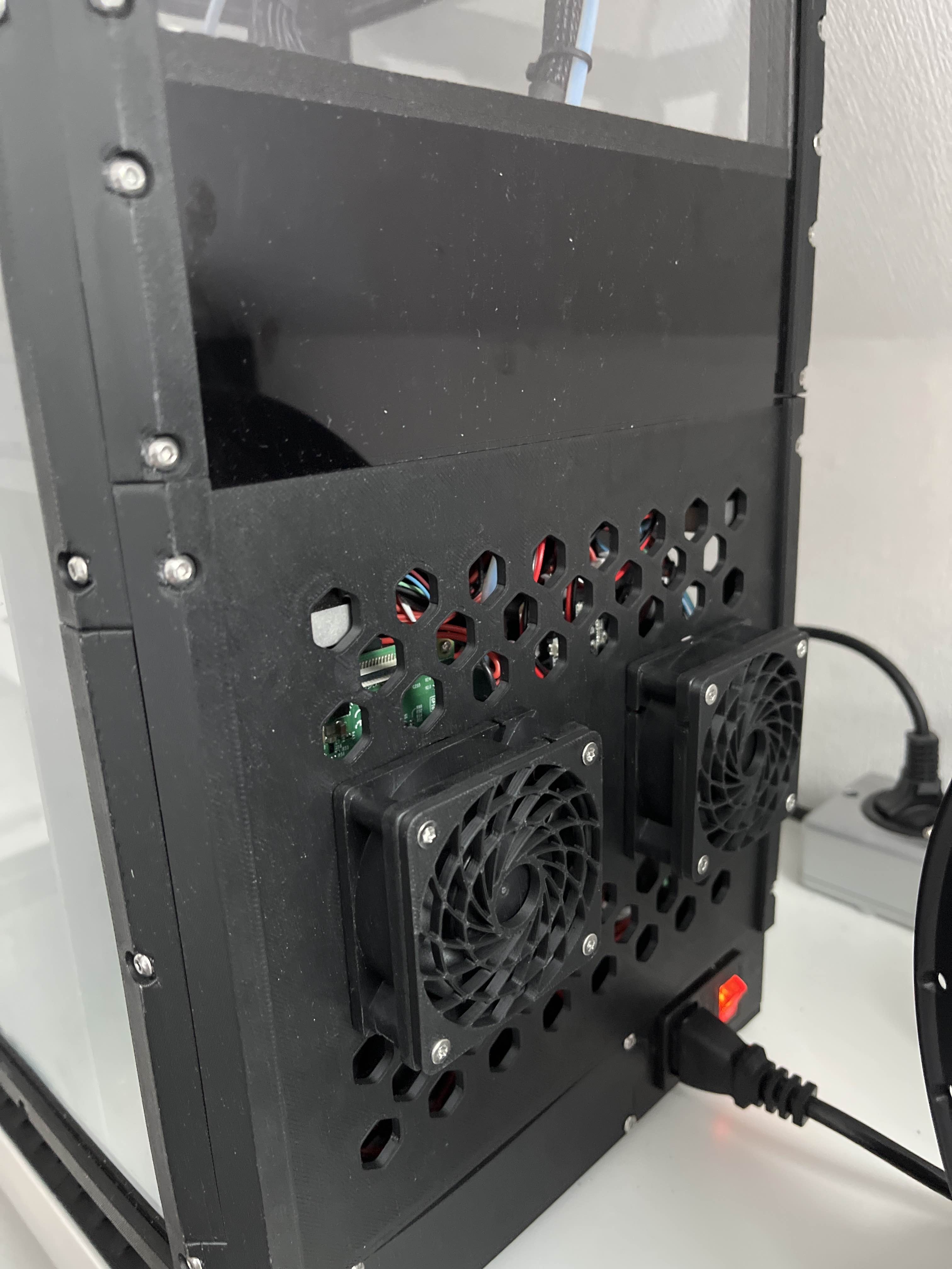 V0 Rear Panel for two 60 mm fans