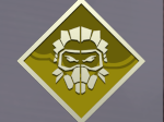 Chaveiro Caustic badge Apex legends
