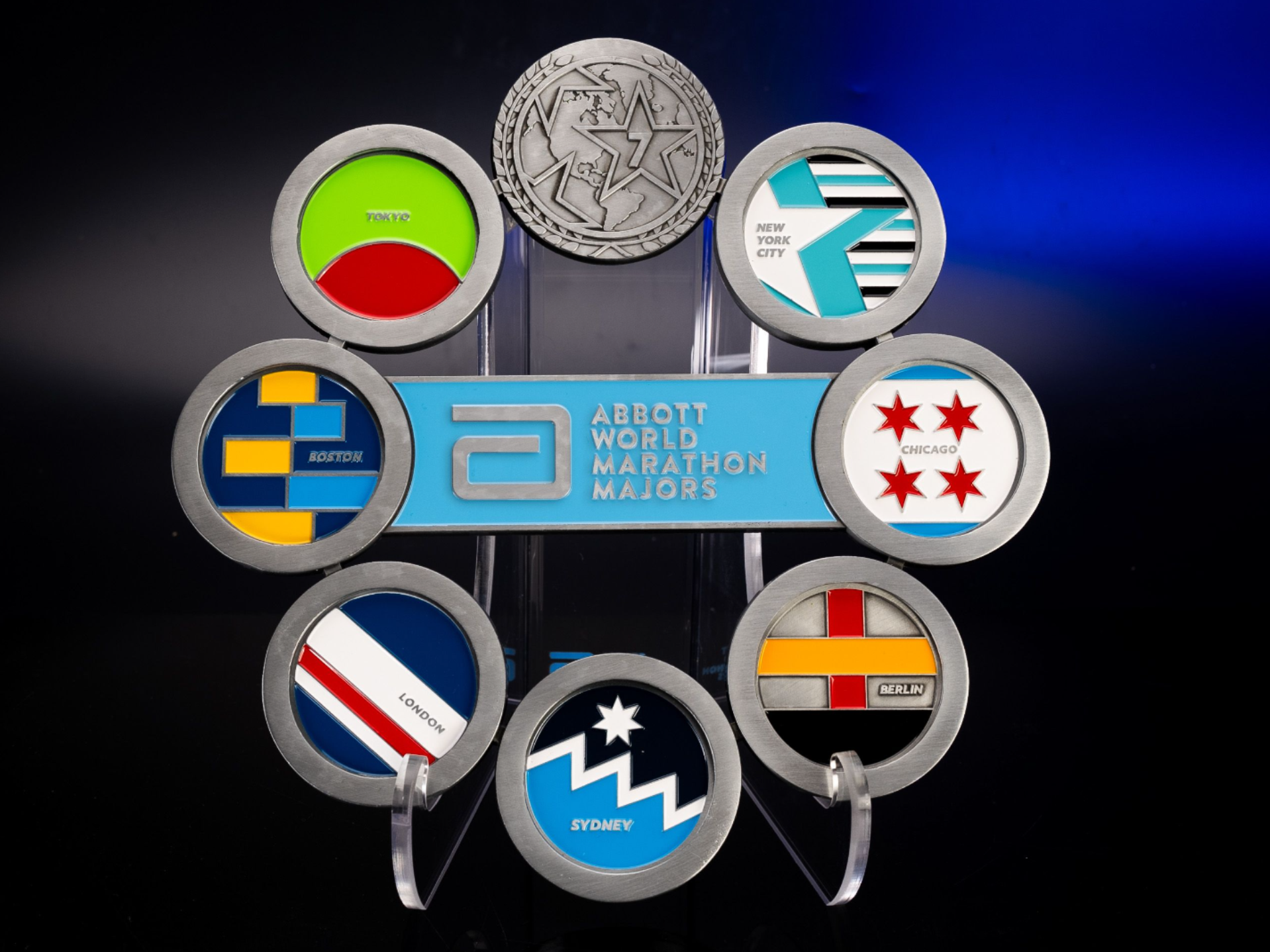 World Marathon Majors 7 Star Coin Display Bundle