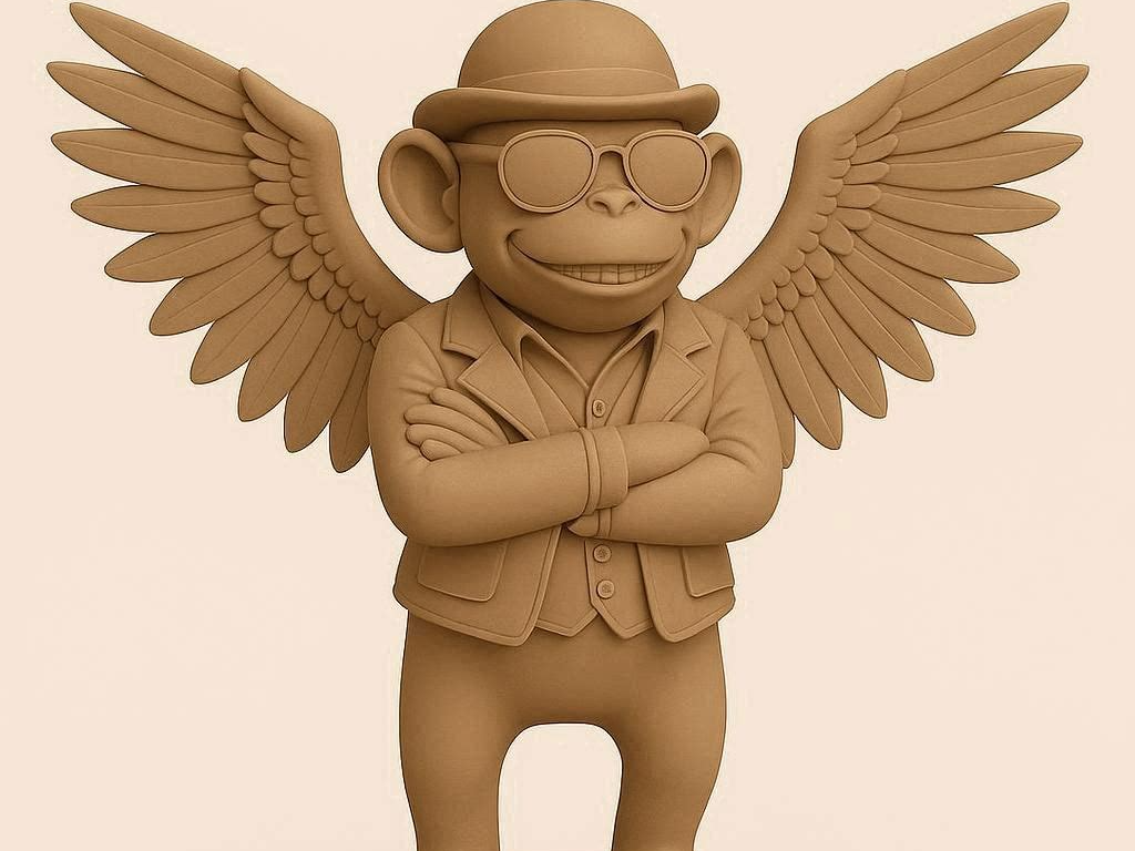 Flying Monkey Statue