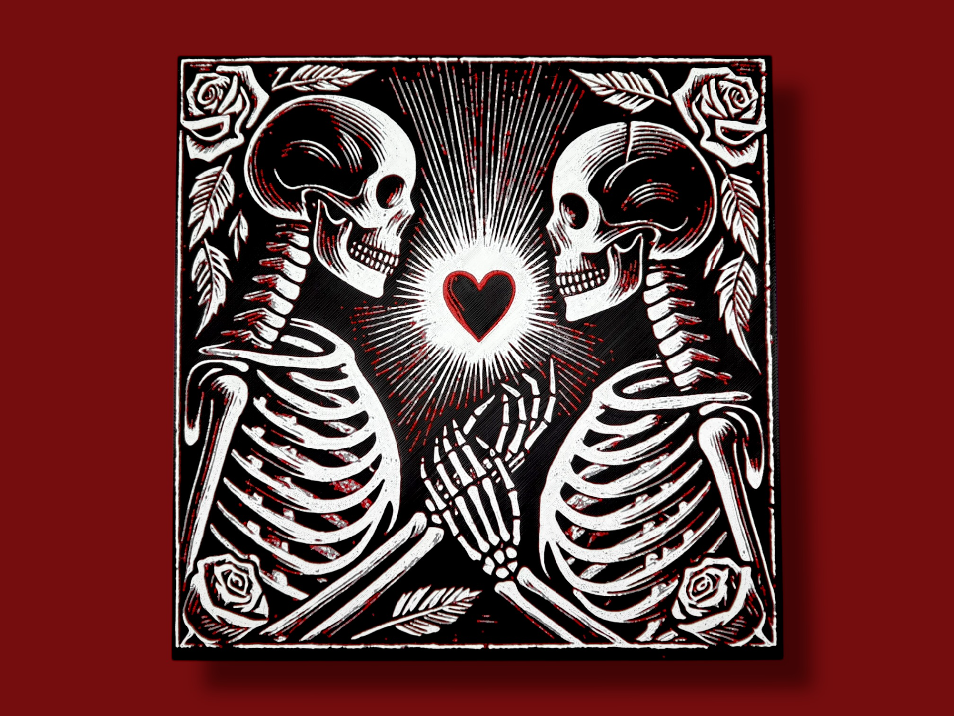 Skeleton Couple - Valentine's Day Hueforge